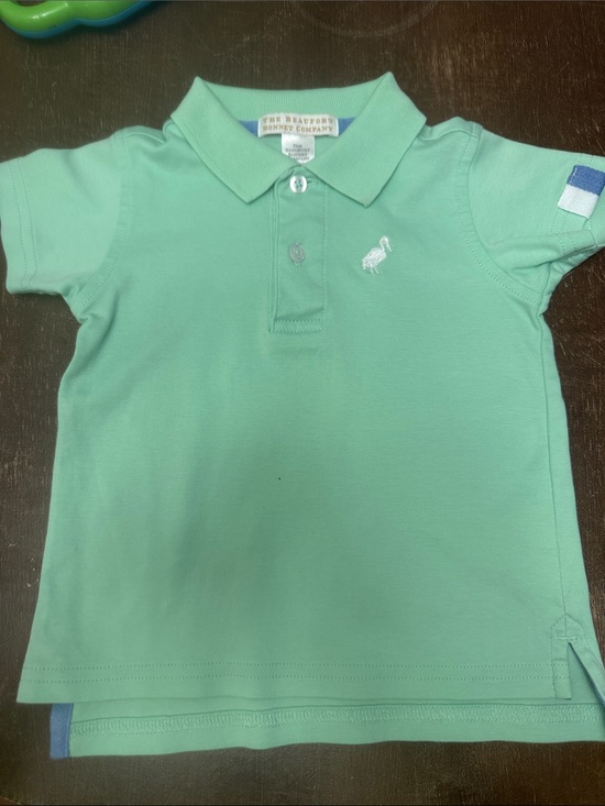The Beaufort Bonnet Company Other - The Beaufort Bonnet Company Mint Green Boys Polo